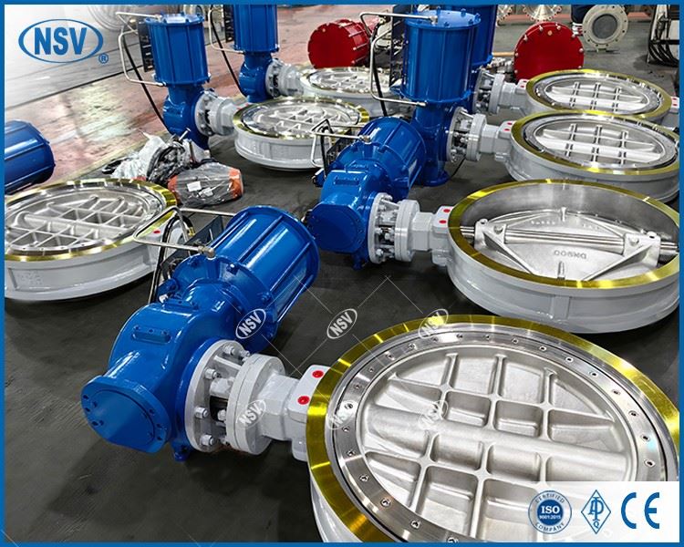 Triple Eccentric Pneumatic Wafer Butterfly Valve factory